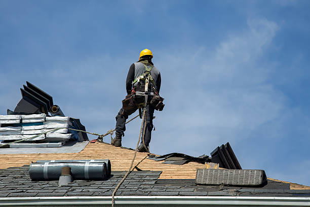 Professional Roofing technician working in Larchmont, NY